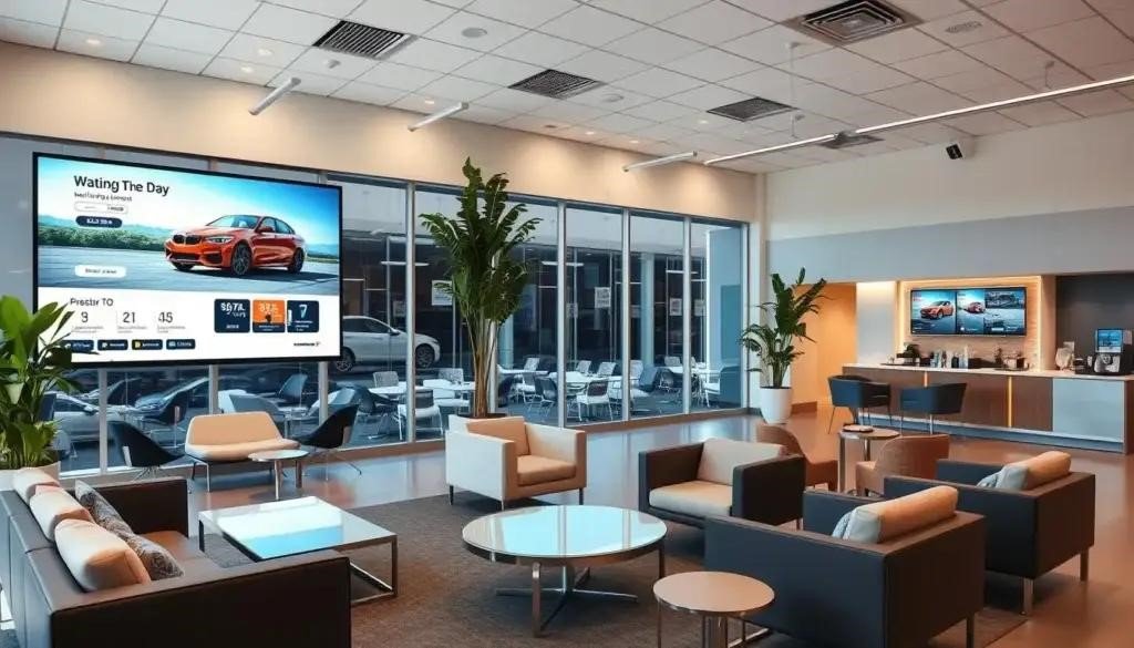 Customer Waiting Lounge Displays